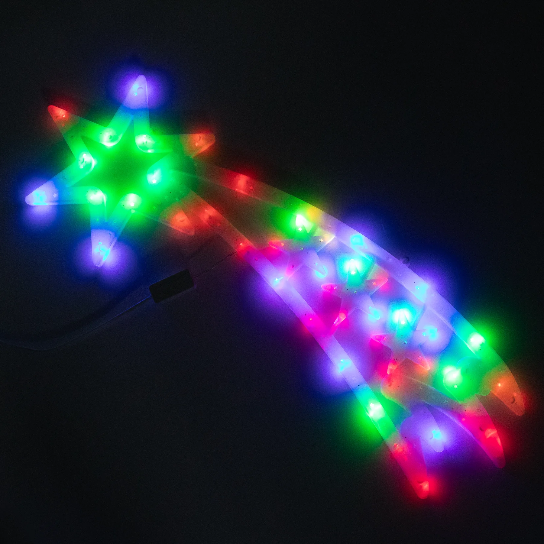 Gwiazda Betlejemska LED, zapalona - magia świąt - rent4events.pl, rent4wedding.pl.