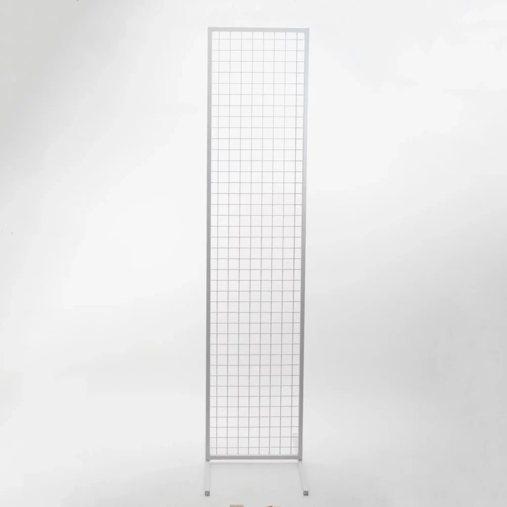 Stelaż Biała Kratka - biała geometria - rent4events.pl, rent4wedding.pl.