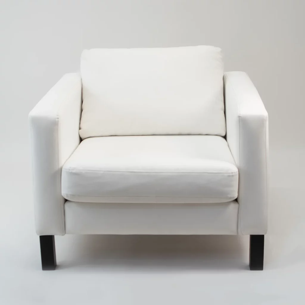 Fotel Kubik Biały Duży - wygoda i styl - rent4events.pl, rent4wedding.pl.