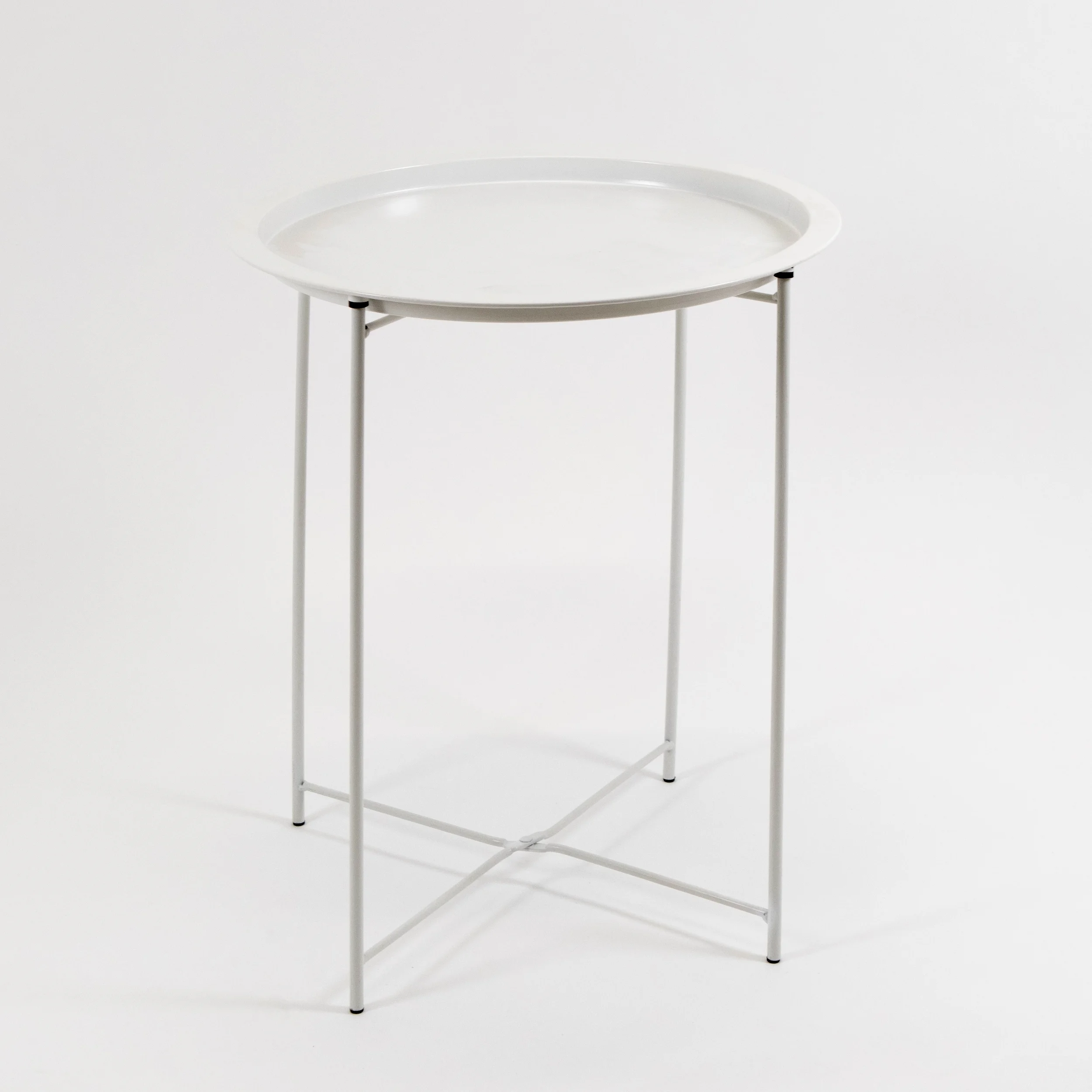 Stolik Okrągły Biały - minimalizm - rent4events.pl, rent4wedding.pl.