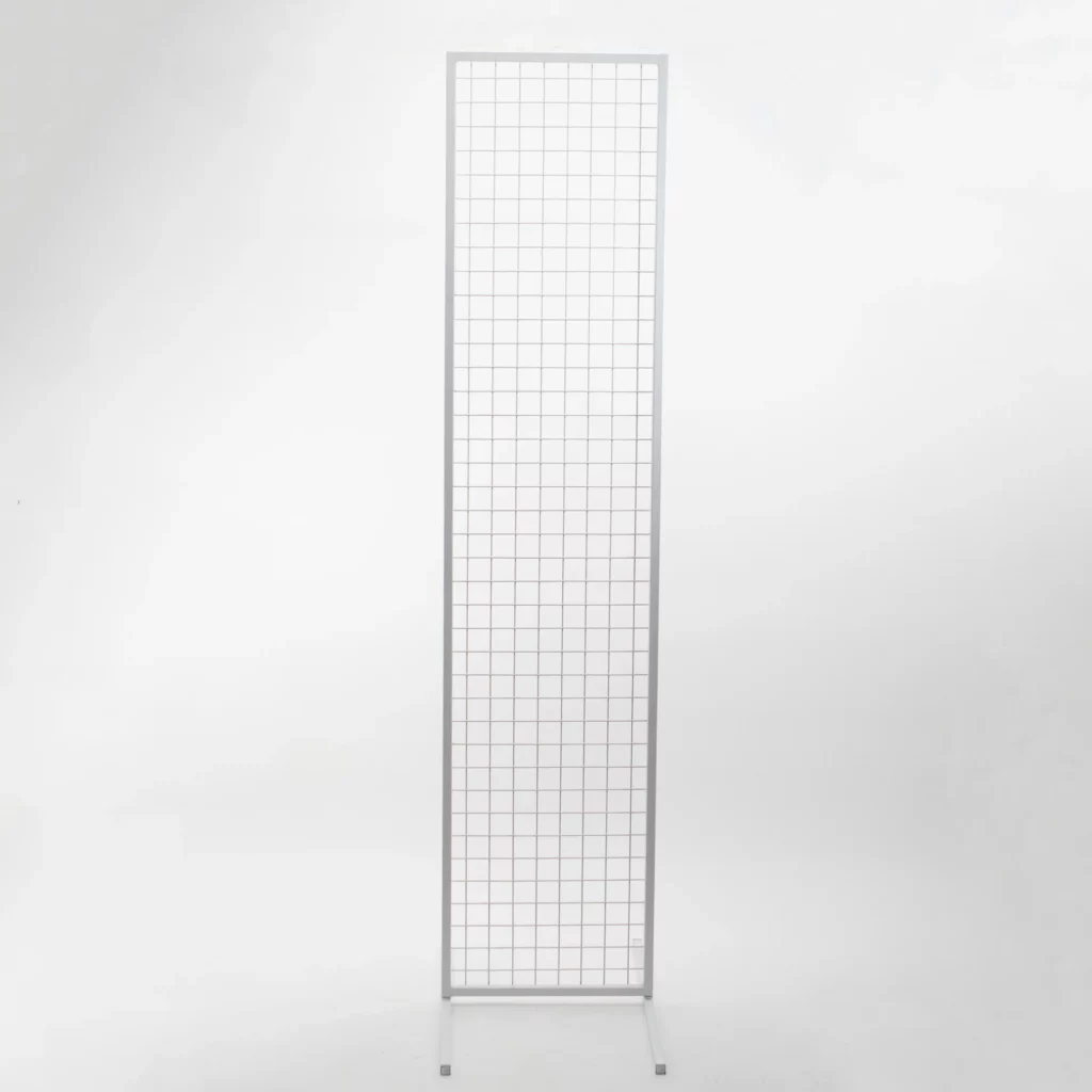 Stelaż Biała Kratka - biała geometria - rent4events.pl, rent4wedding.pl.