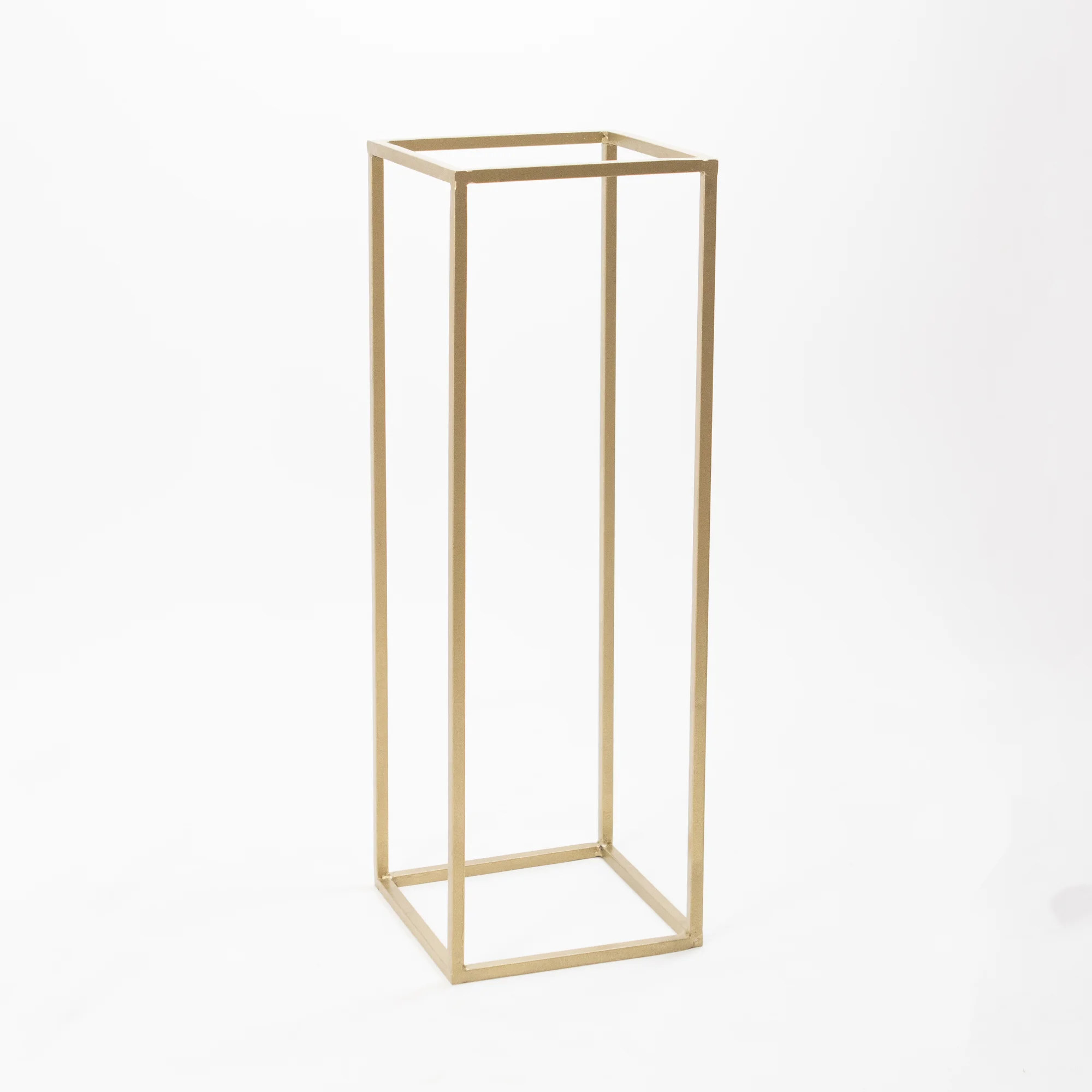 Złoty Stojak Na Kwiaty 60 cm - złota geometria - rent4events.pl, rent4wedding.pl.