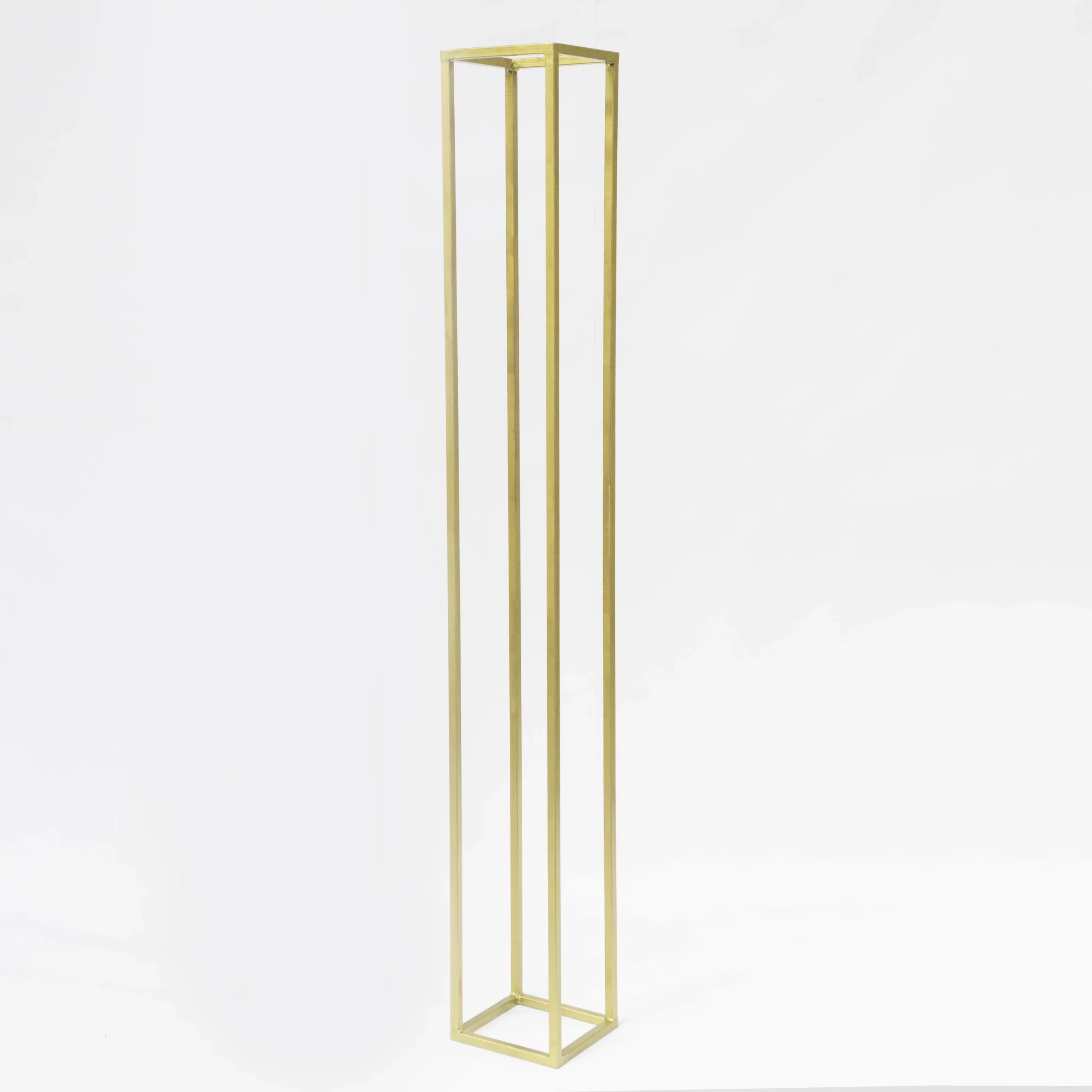 Złoty Słupek 205 cm - złota geometria - rent4events.pl, rent4wedding.pl.