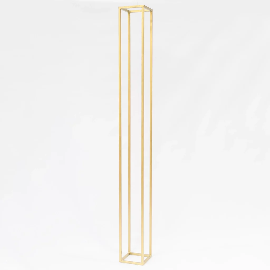Złoty Słupek 255 cm - złota geometria - rent4events.pl, rent4wedding.pl.