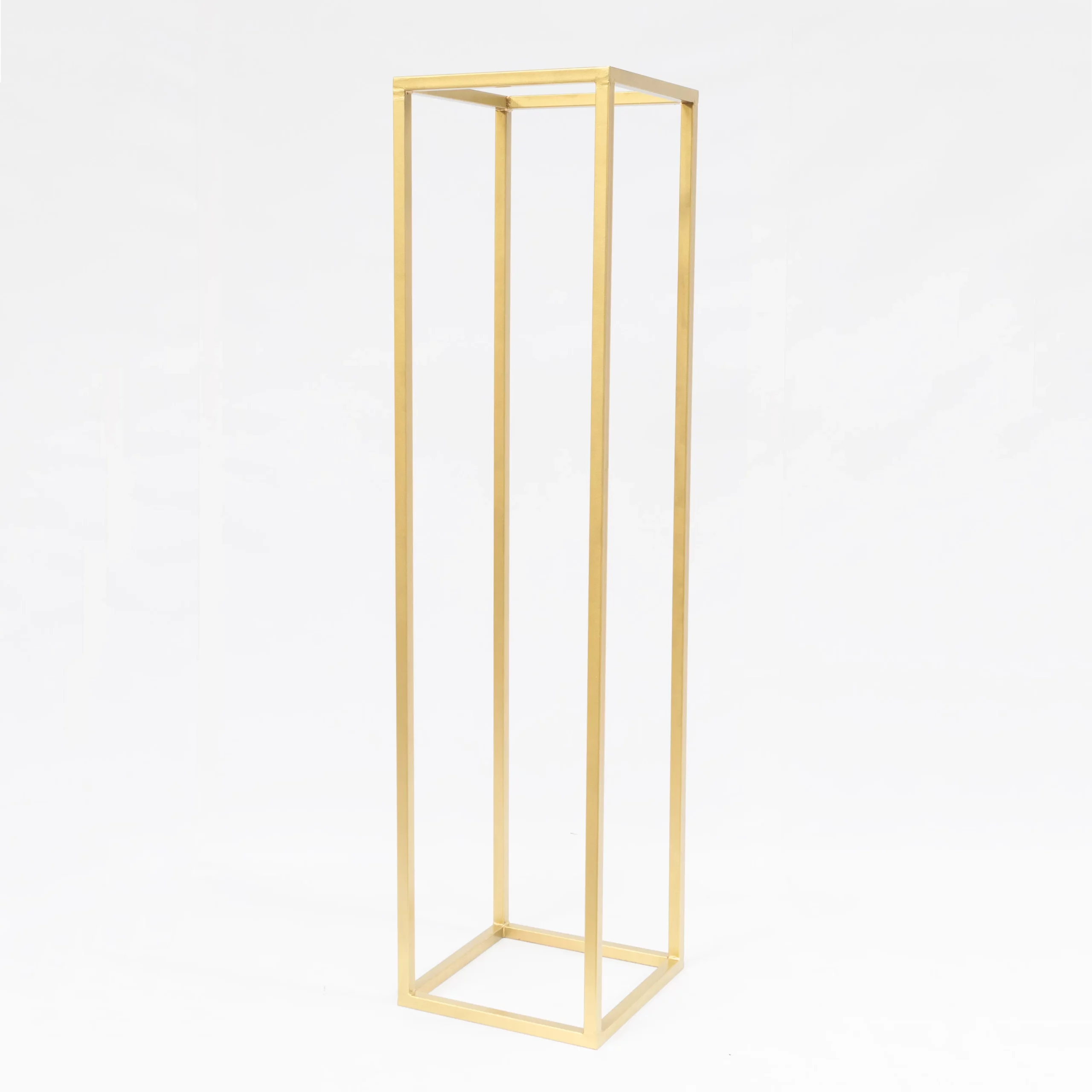 Złoty Słupek 206 cm - złota geometria - rent4events.pl, rent4wedding.pl.