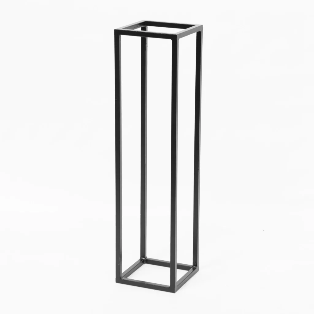 Czarny Stojak 100 cm - czarna geometria - rent4events.pl, rent4wedding.pl.