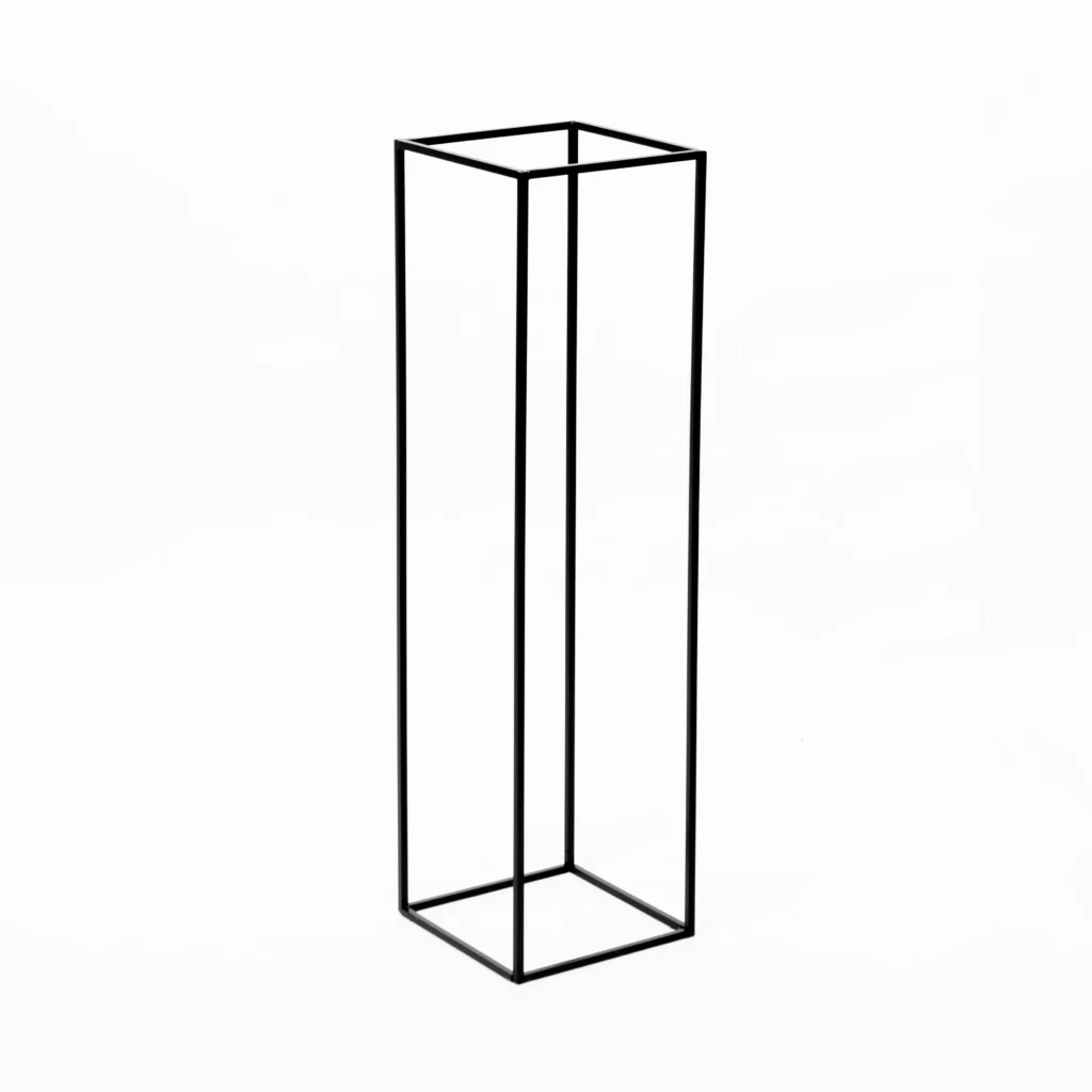 Czarny Słupek 100 cm - czarna geometria - rent4events.pl, rent4wedding.pl.