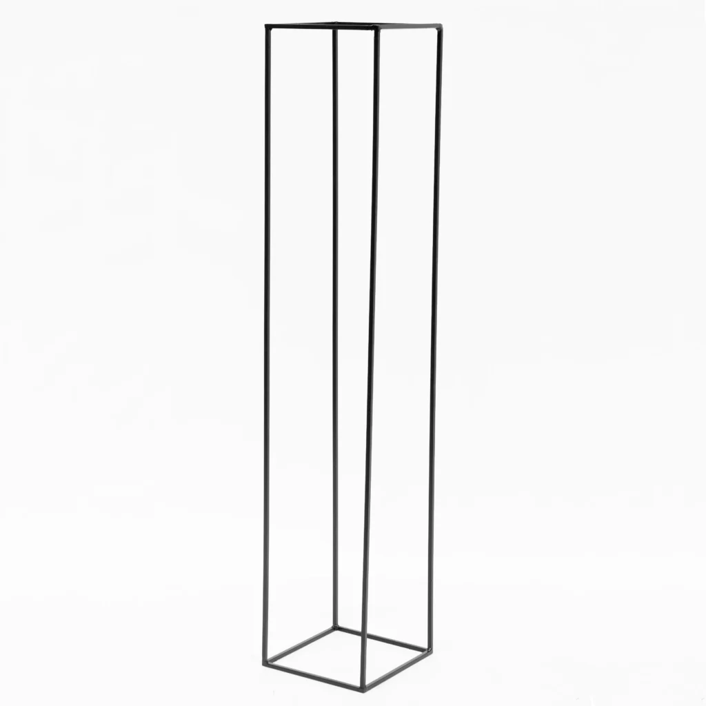 Czarny Słupek 150 cm - czarna geometria - rent4events.pl, rent4wedding.pl.