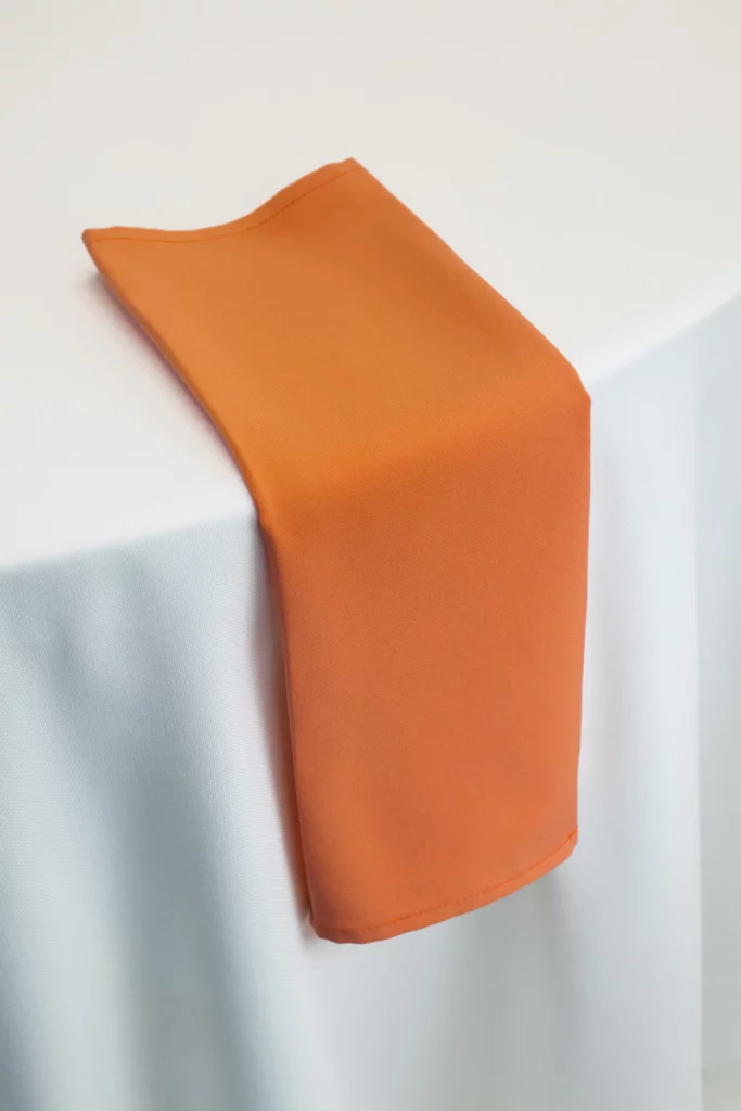 Serwetka Pomarańcz - ciepła elegancja - rent4events.pl, rent4wedding.pl.